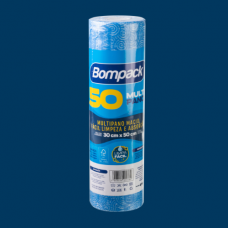 Multi Panos Bompack Limpeza Leve Azul 35g 28x50cm Bobina com 50UN